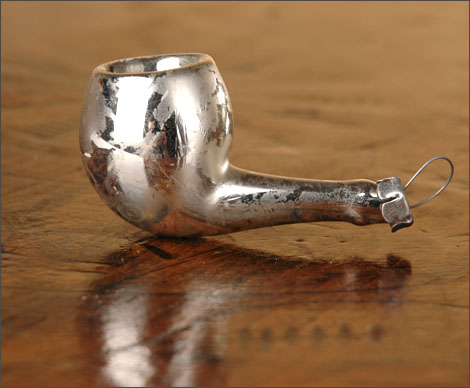 Antique German Christmas ornament SMOKING PIPE
