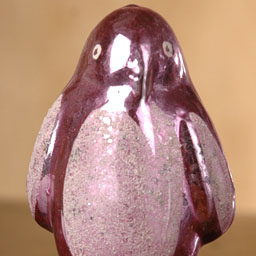 Antique Christmas ornament glass PENGUIN