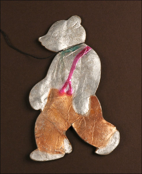 Antique Christmas ornament WALKING BEAR