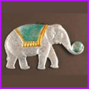 Antique Christmas ornament CIRCUS ELEPHANT