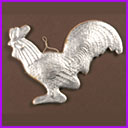 Antique Dresden Christmas ornament ROOSTER