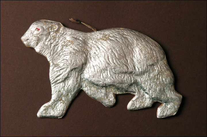 Antique Christmas ornament POLAR BEAR