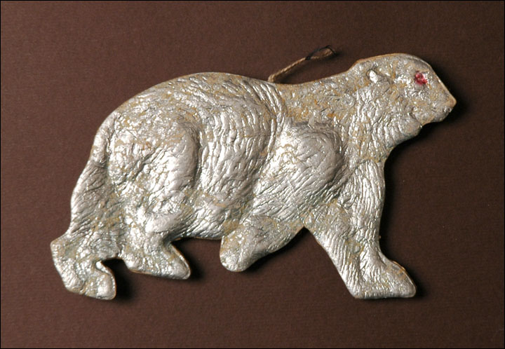 Antique Christmas ornament POLAR BEAR