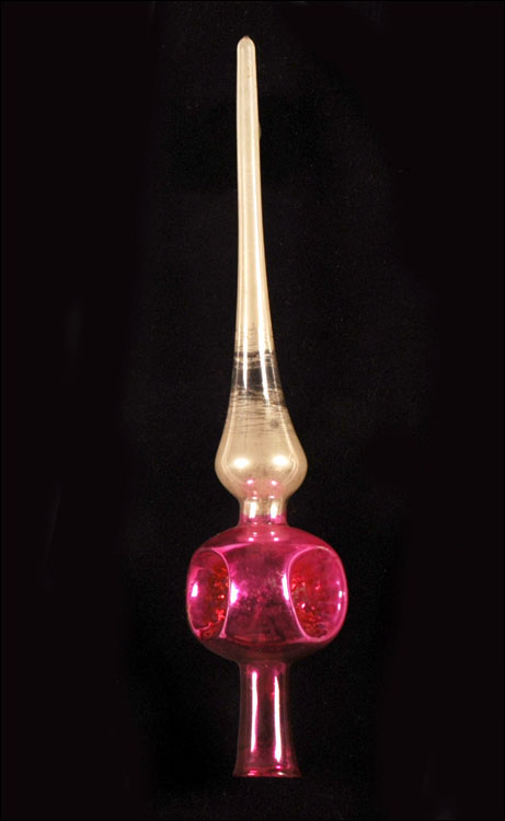 Antique Christmas tree TOPPER glass decoration