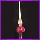 Antique Christmas tree TOPPER glass decoration
