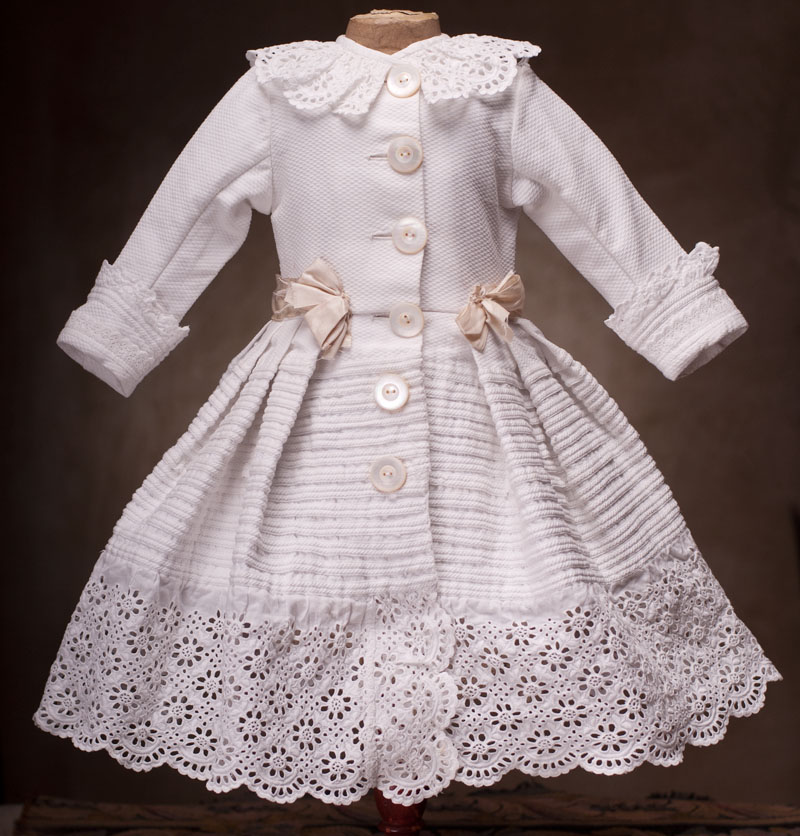 Antique Original Pique Doll Dress