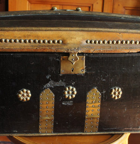Antique French Doll Trunk