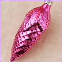 Antique glass Christmas ornament CONE