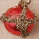 Antique silver glass German Christmas ornament 