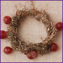 Antique wire and glass German Christmas ornament 