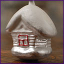 Antique Christmas ornament WINTER HOUSE