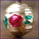 Antique Christmas ornament FLOWERS
