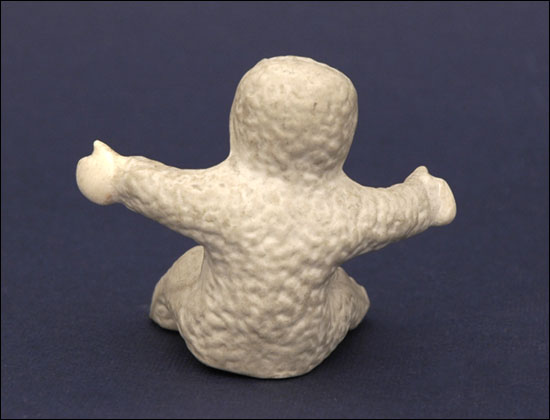 Antique Christmas decoration German porcelain Snow Baby