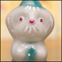 Antique glass Christmas ornament DOG