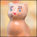 Antique glass Christmas ornament CAT