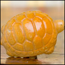 Antique glass Christmas ornament TURTLE
