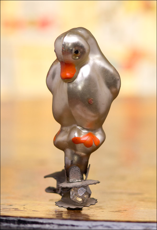 Antique Christmas ornament UGLY DUCKLING 