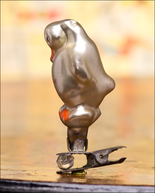 Antique Christmas ornament UGLY DUCKLING 