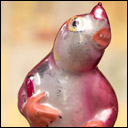 Antique Christmas ornament MOLE from Cippolino tale