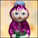 Antique Christmas ornament CHERRY GIRL from Cippolino tale