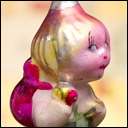 Antique Christmas glass ornament CIPPOLINO