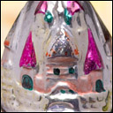 Antique Christmas glass ornament CASTLE