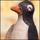 Antique cotton Christmas ornament PENGUIN