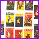 Antique decorations SET 12 PAPER FLAGS for Christmas tree