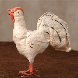 Antique Christmas ornament cotton HEN