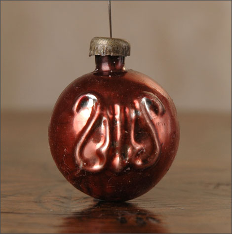 Antique Christmas ornament BALL With LYRE