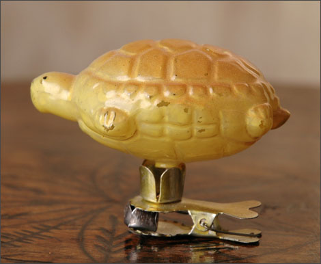 Antique Christmas ornament TURTLE