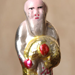 Antique Christmas ornament OLD FISHERMAN