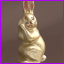 Vintage Christmas ornament RABBIT