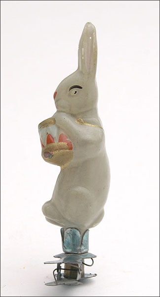 Vintage Christmas ornament RABBIT with DRUM