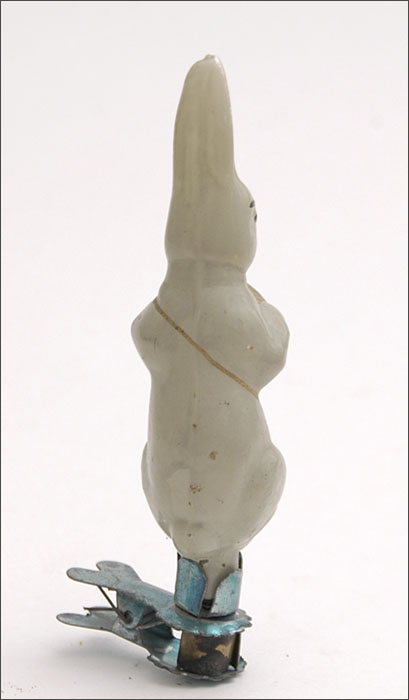 Vintage Christmas ornament RABBIT with DRUM