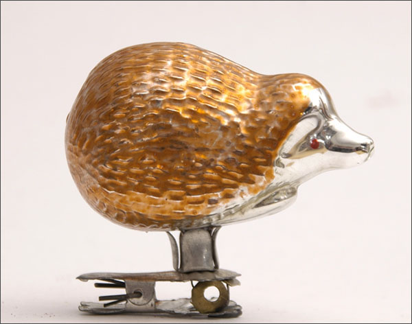 Vintage Christmas ornament HEDGEHOG