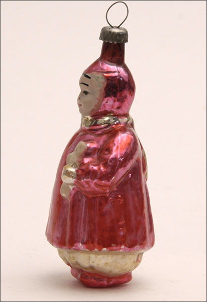 Vintage Christmas ornament GIRL with DOLL
