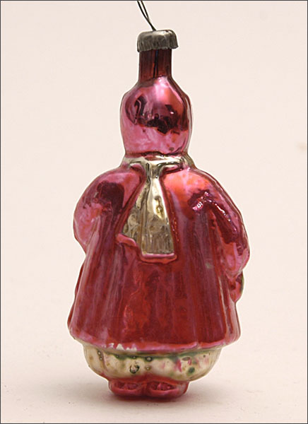 Vintage Christmas ornament GIRL with DOLL