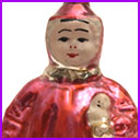 Vintage Christmas ornament GIRL with DOLL