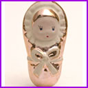 Vintage Christmas ornament SWADDLED BABY