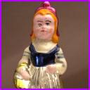 Vintage Christmas ornament LITTLE RED HOOD