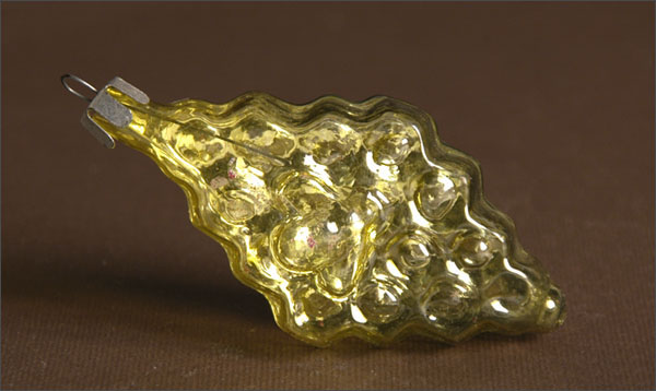 Vintage Christmas ornament BEE on HONEYCOMBS