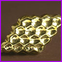 Vintage Christmas ornament BEE on HONEYCOMBS
