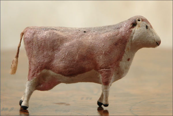 Antique Christmas ornament COW