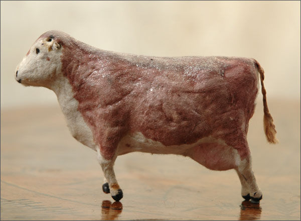 Antique Christmas ornament COW