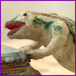 Antique Christmas ornament FROG