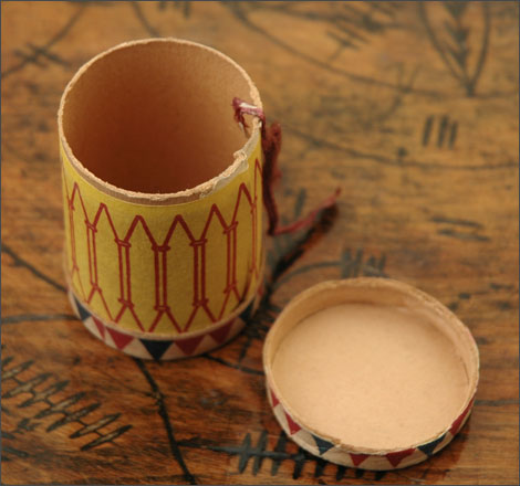 Antique Christmas candy container decoration DRUM