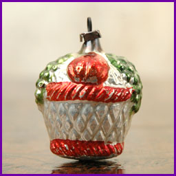 Antique German Christmas ornament BASKET