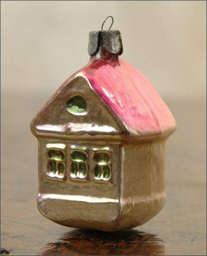 Antique Christmas ornament HOUSE