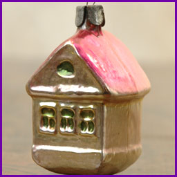 Antique Christmas ornament HOUSE